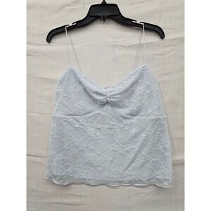 Wild Fable Womens Light Blue Lace Camisole Sweetheart Neck Cami Top Large NEW